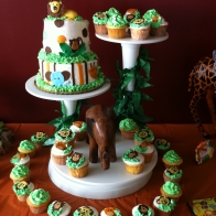 Jungle Theme Baby Shower Cake